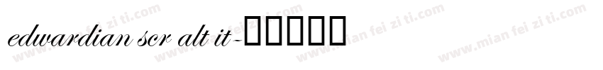 edwardian scr alt it字体转换